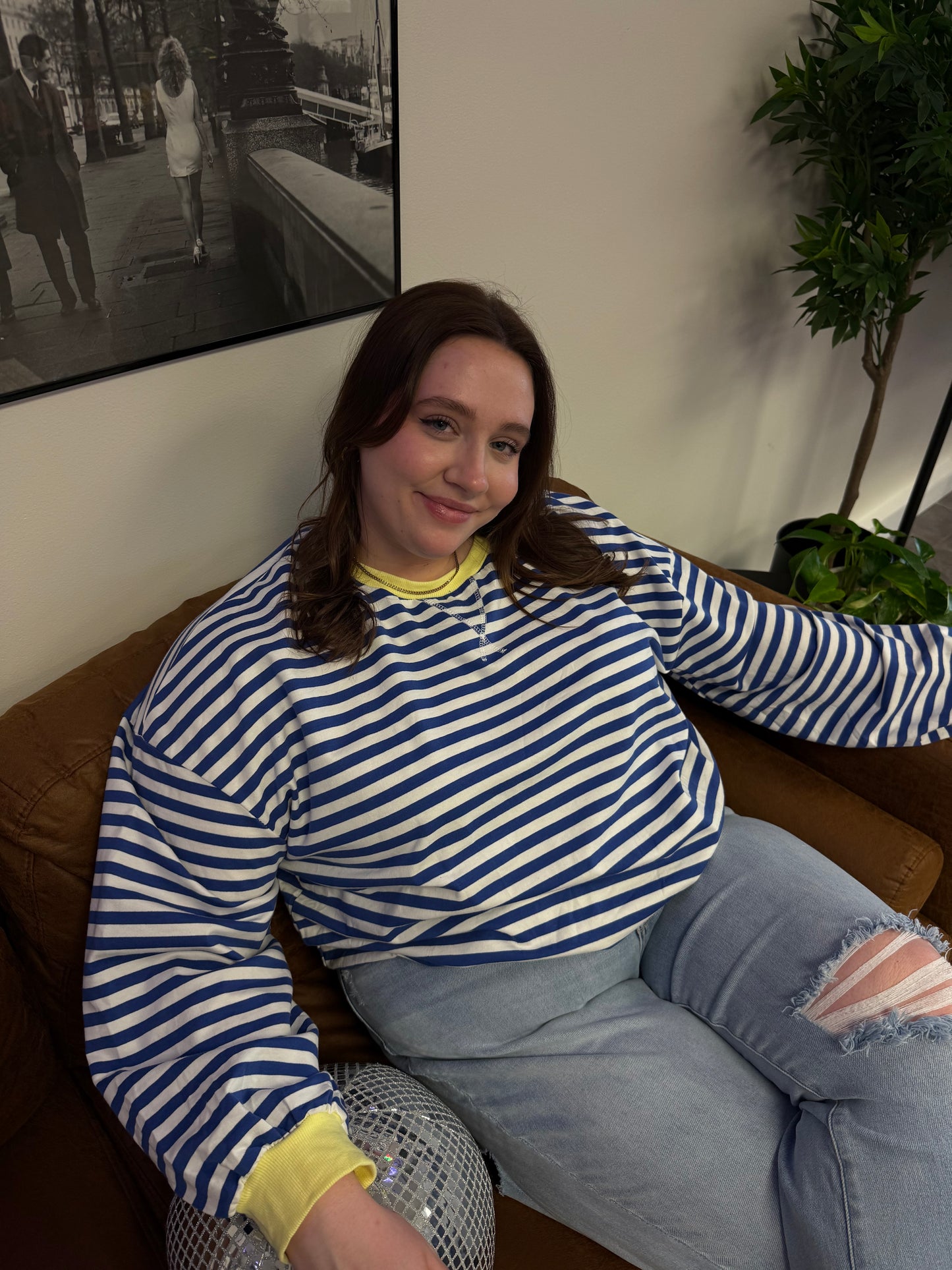 Coastal Striped Crewneck