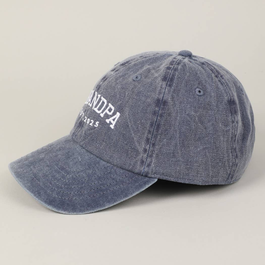 Grandpa Est. 2025 Embroidery Baseball Cap
