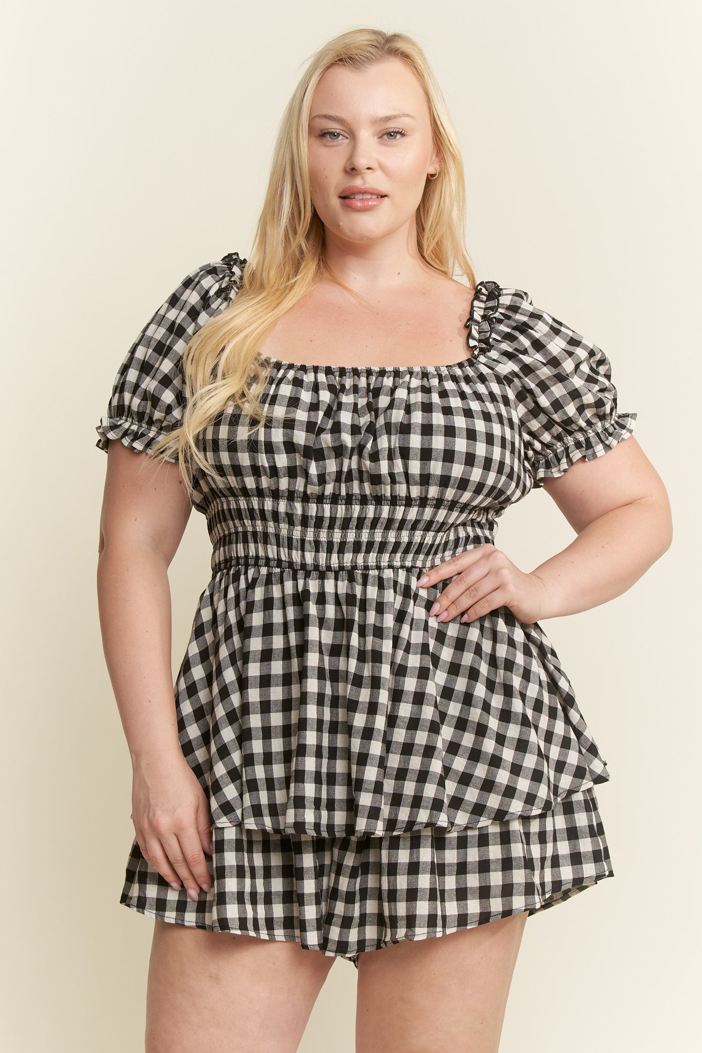 Gingham Romper