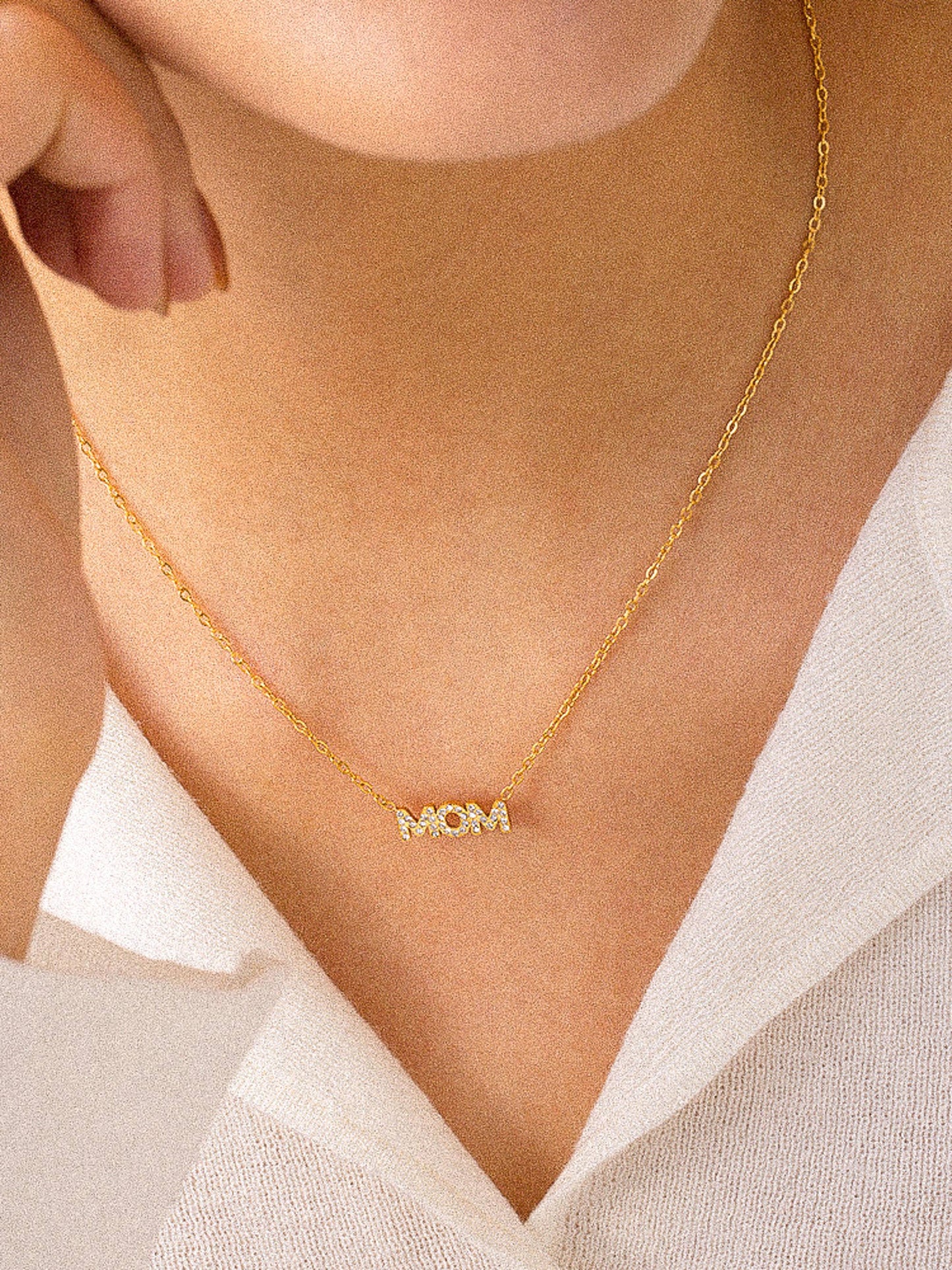 Mother's Day 18K Gold Non-Tarnish Necklace