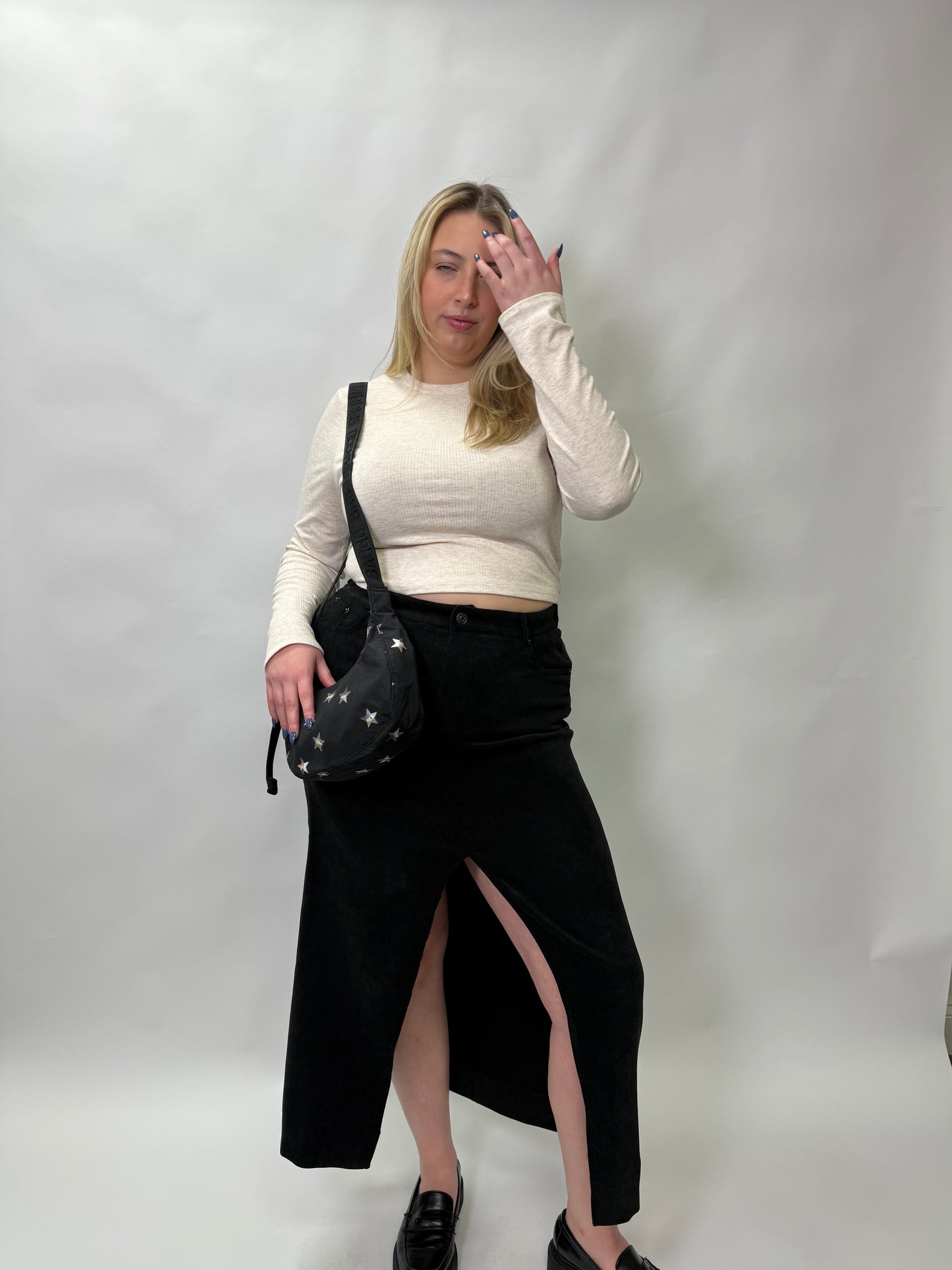 Corduroy Midi Skirt