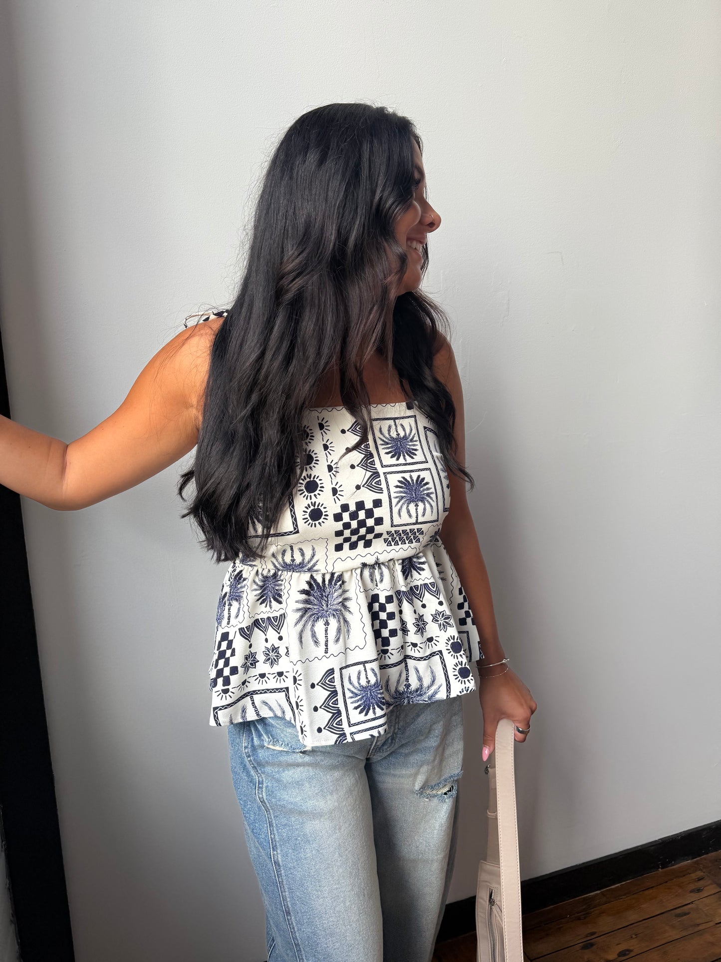 Coastal Peplum Tank