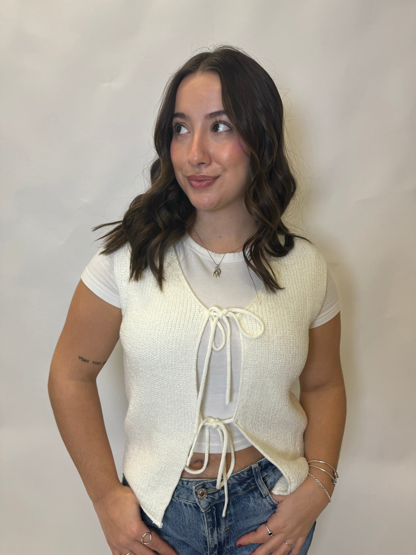 Sierra Tie Knot Sweater Vest
