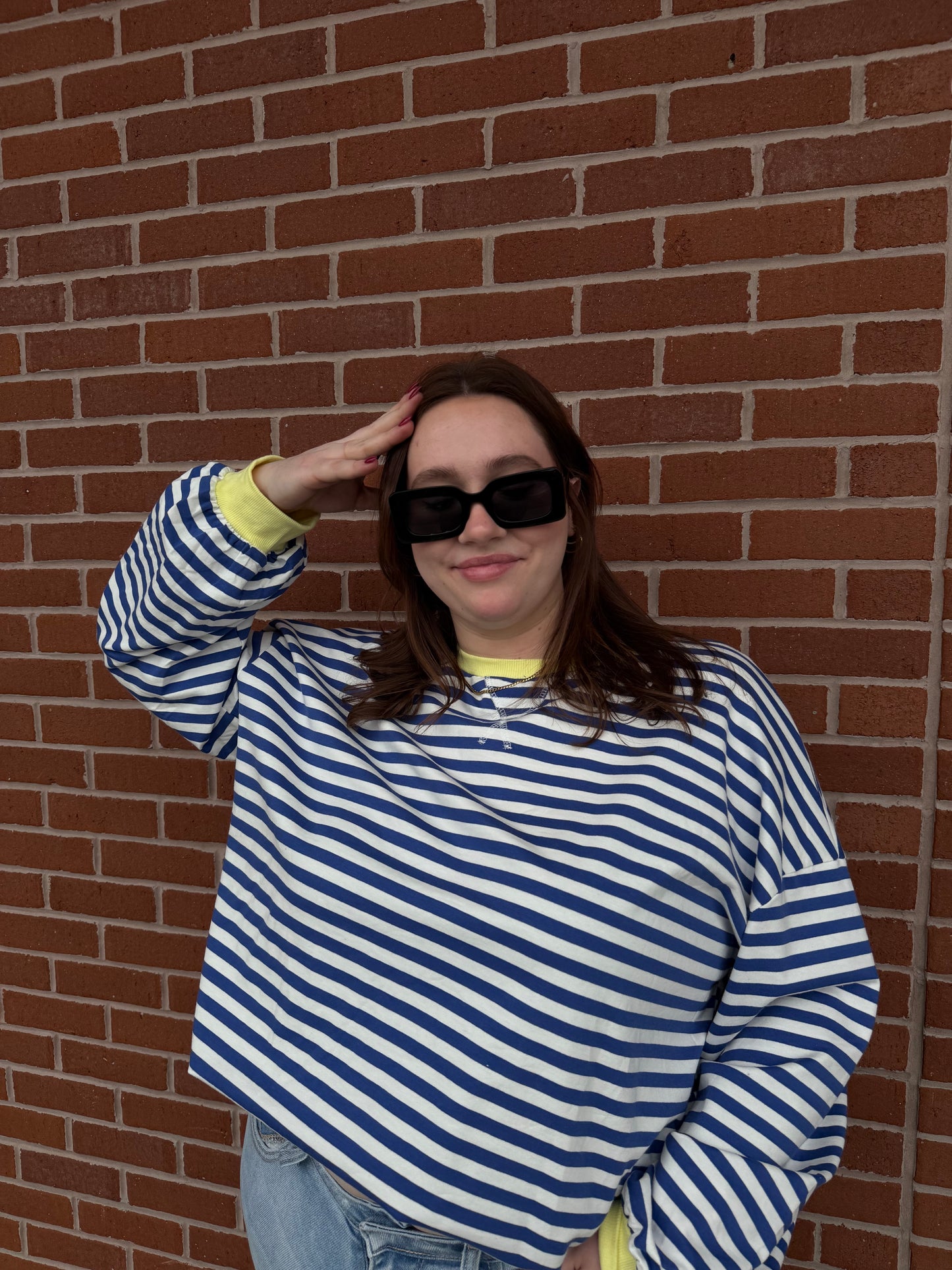 Coastal Striped Crewneck