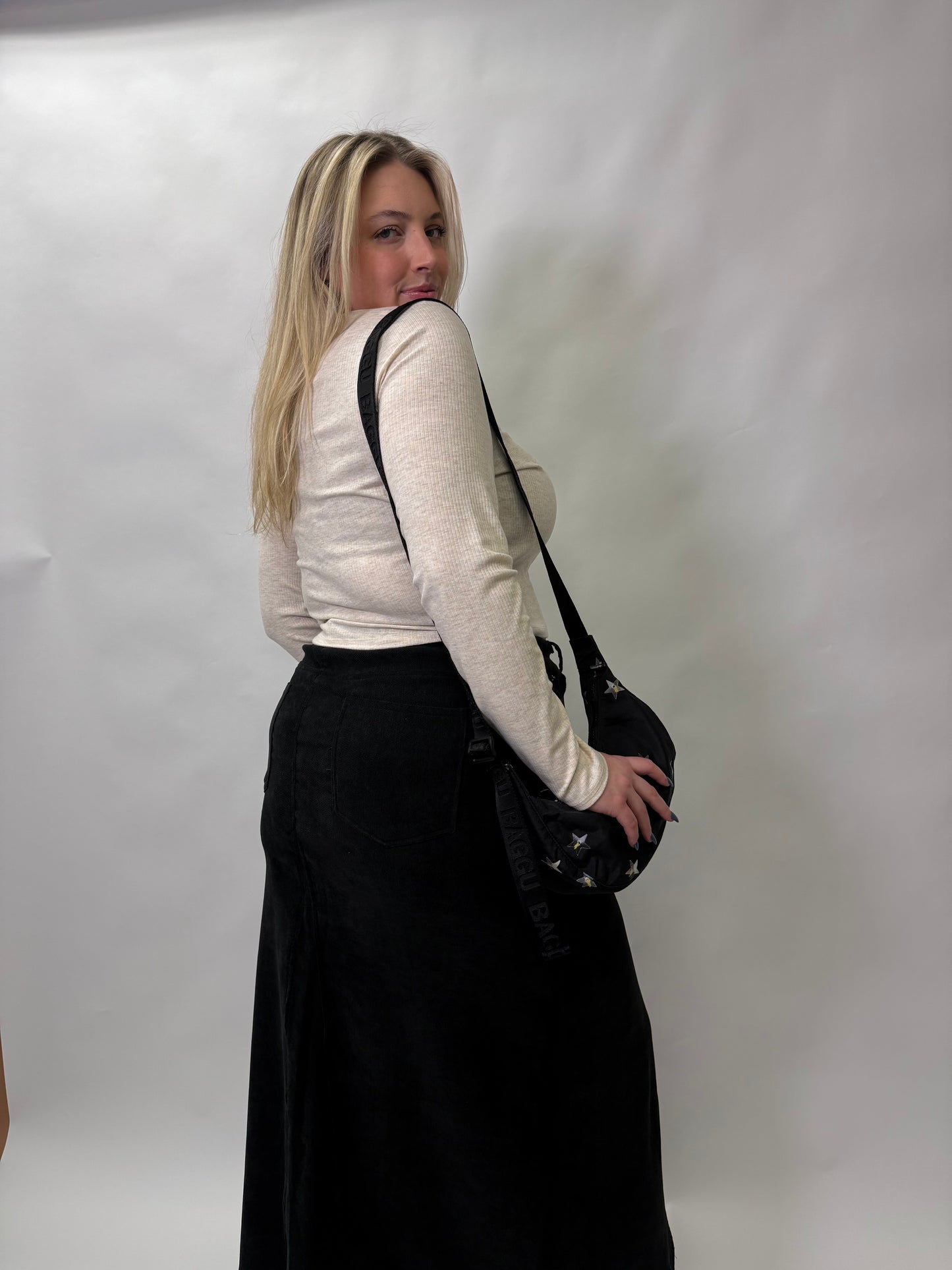 Corduroy Midi Skirt