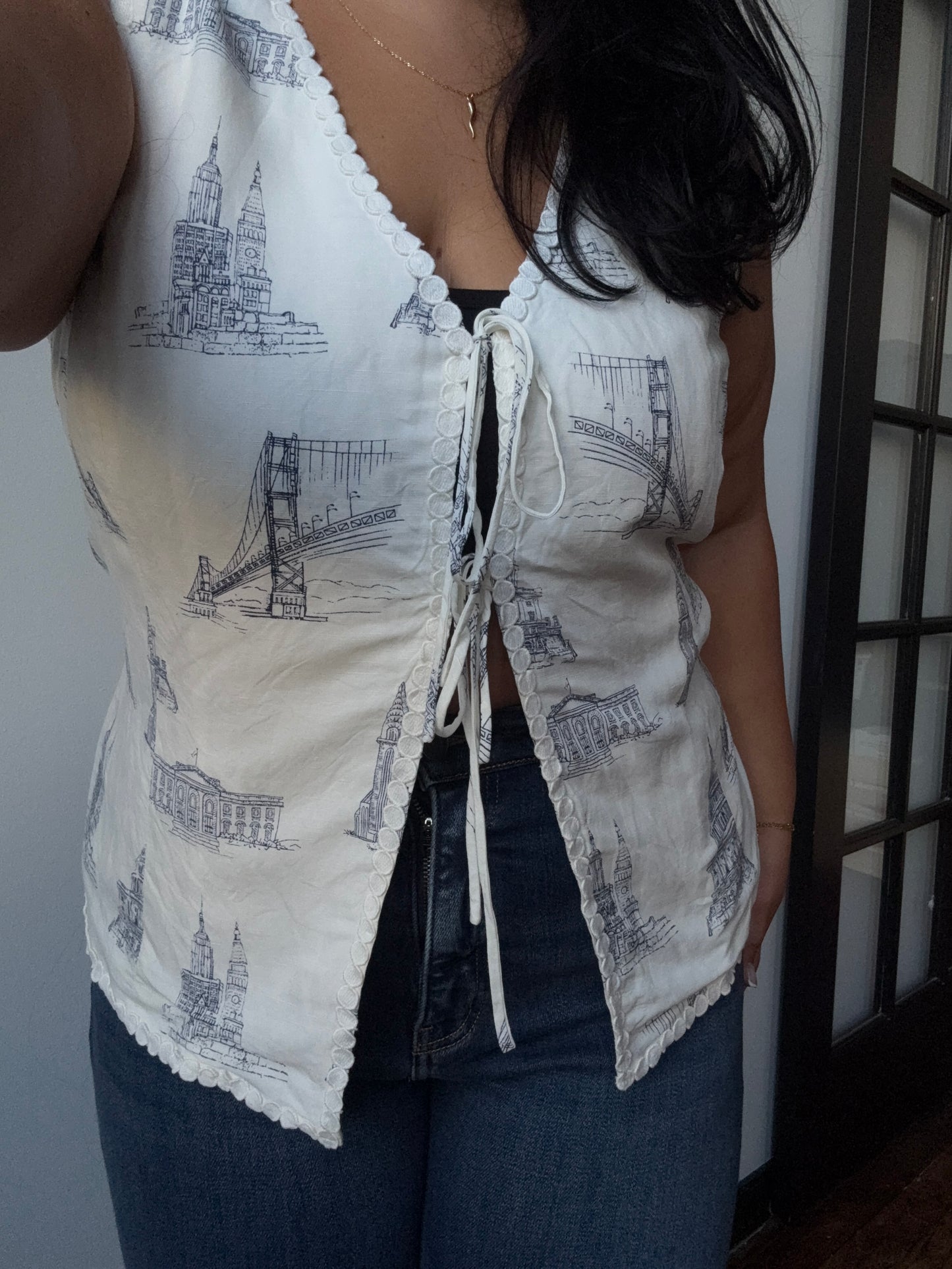 City Girl Tie Vest