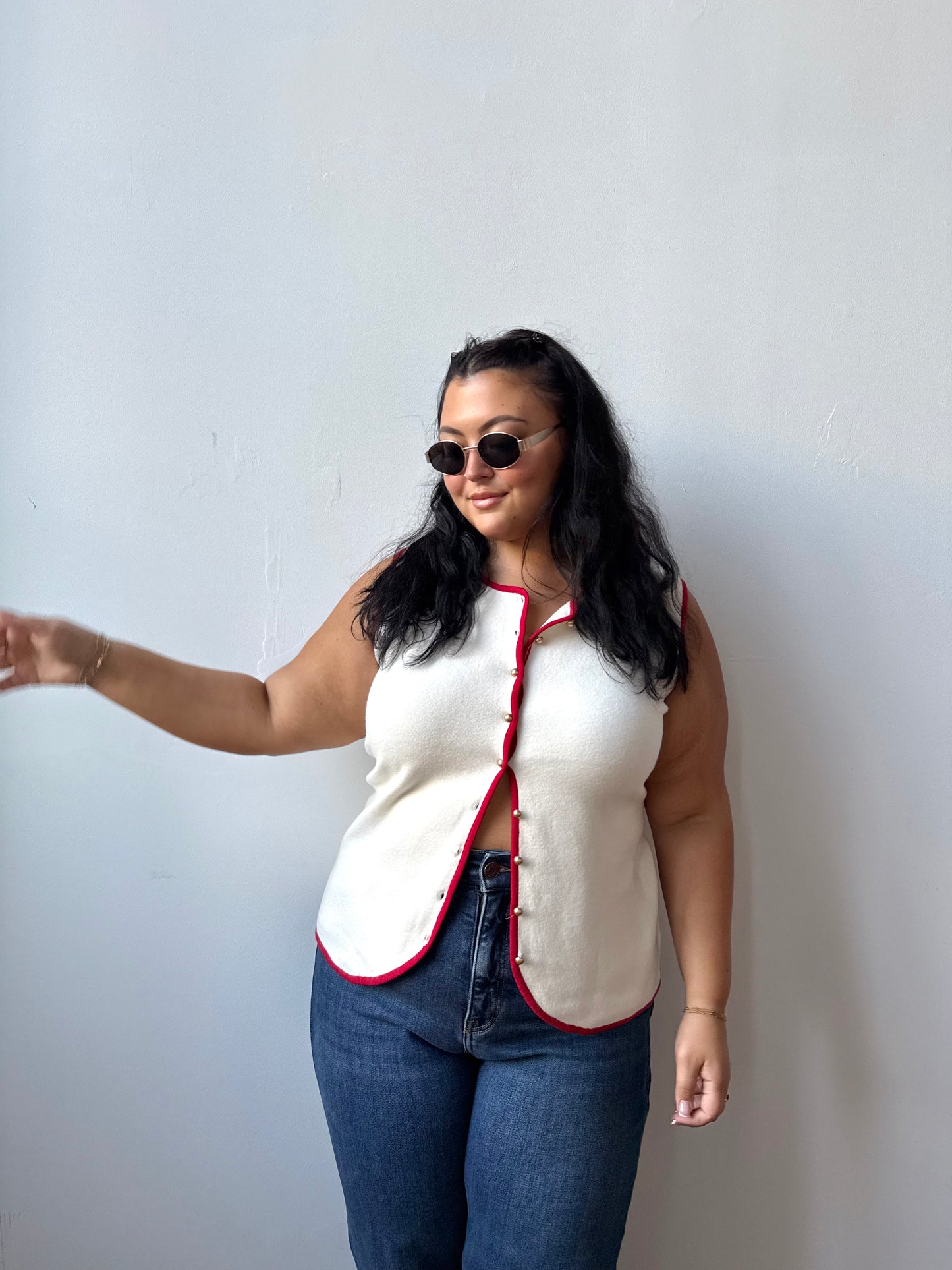 Scarlet Stitch Button Down Vest
