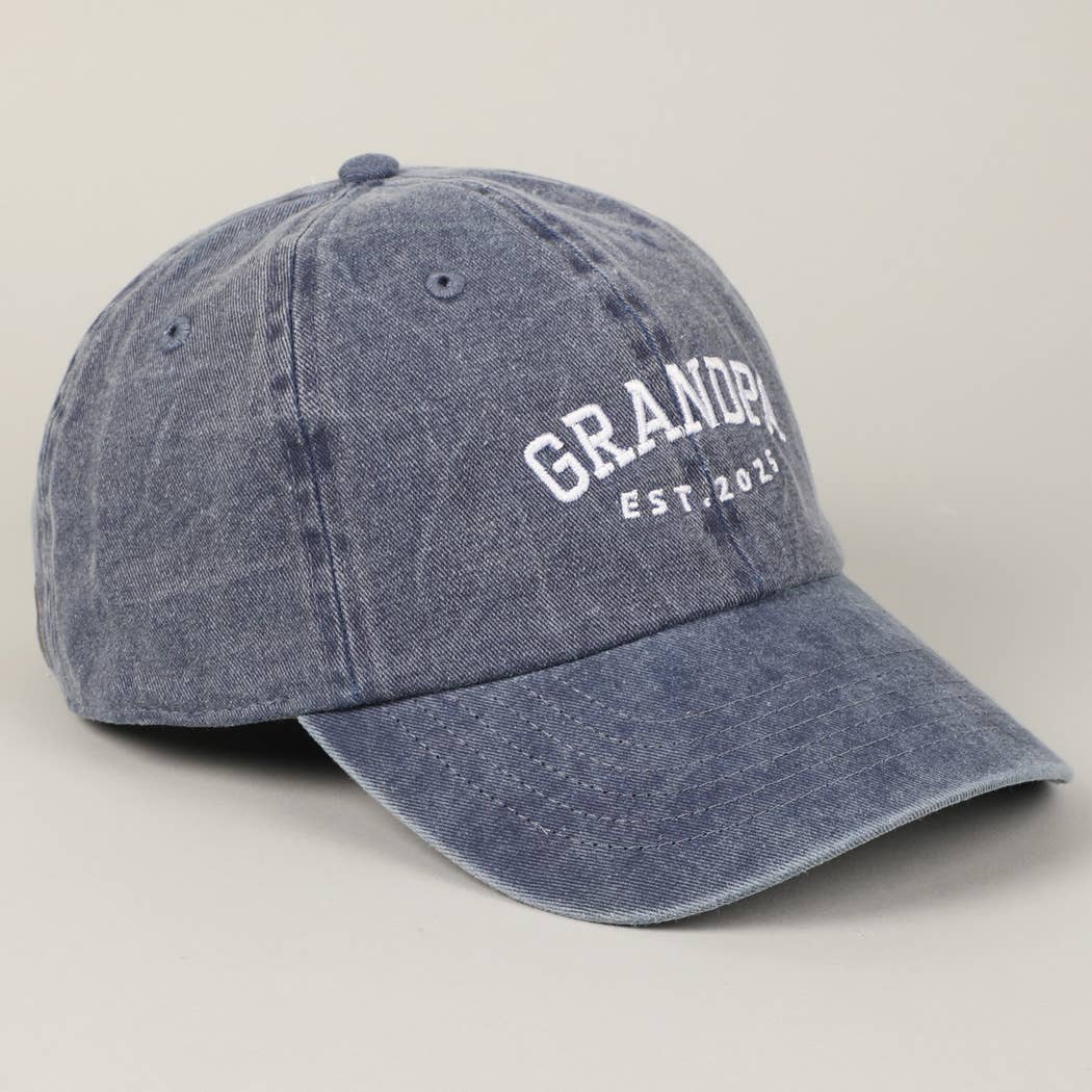 Grandpa Est. 2025 Embroidery Baseball Cap
