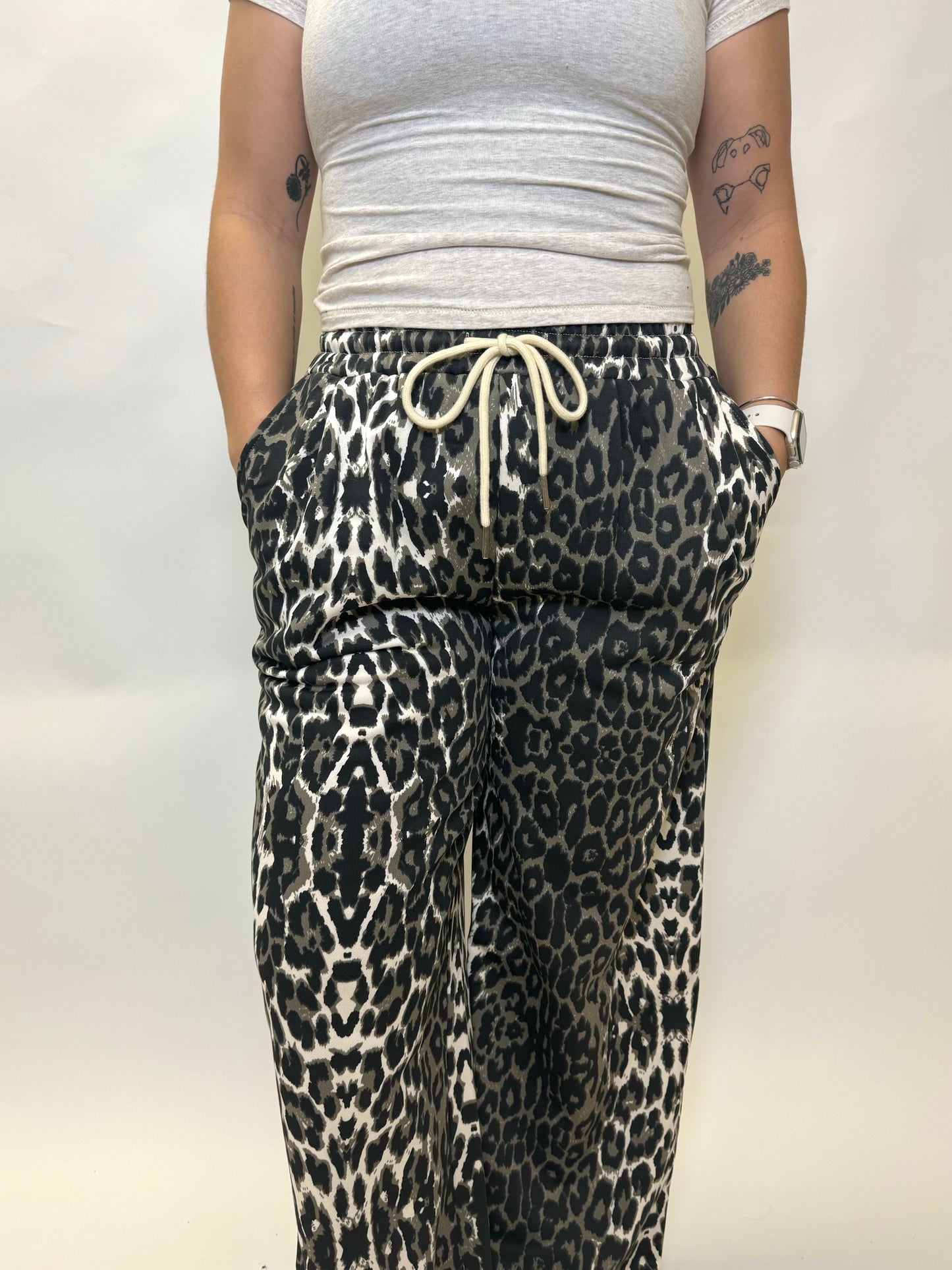 Hannah Cheetah Drawstring Pants