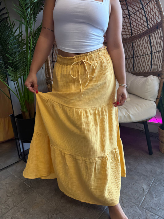 Tiered Maxi Skirt