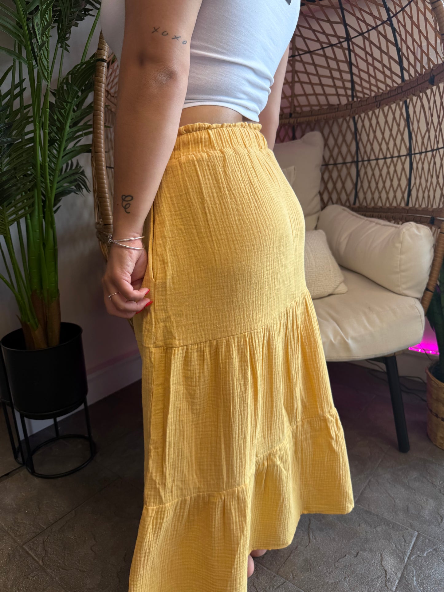 Tiered Maxi Skirt