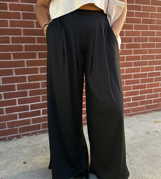 High Waisted Cozy Wide Leg Pants