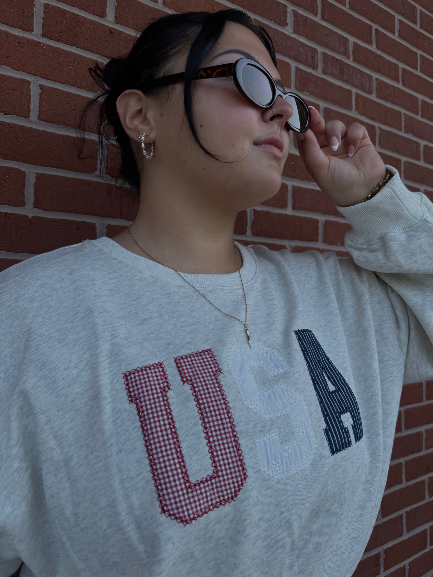 USA Patch Crewneck