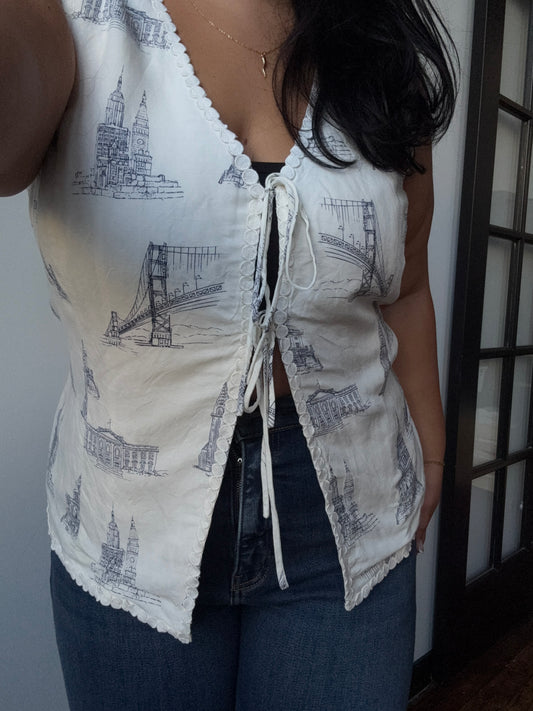 City Girl Tie Vest