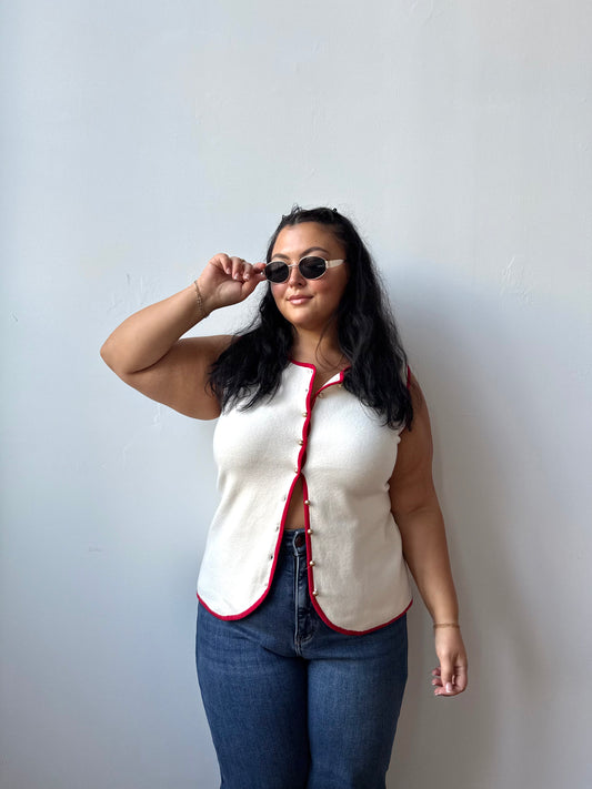 Scarlet Stitch Button Down Vest